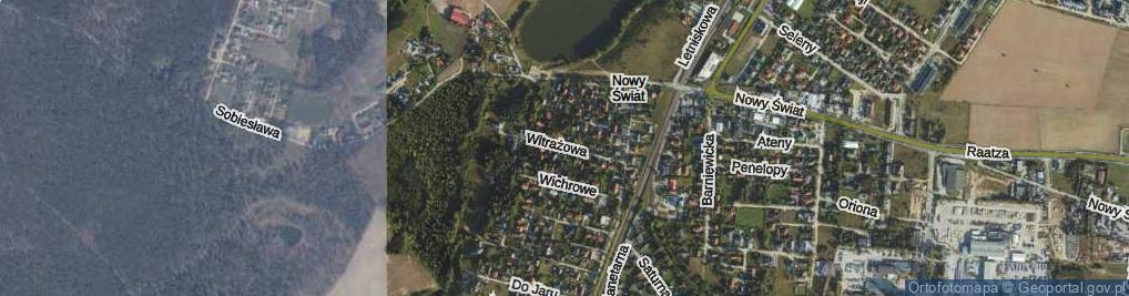 Zdjęcie satelitarne Witrażowa ul.